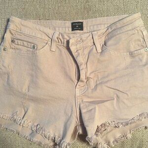 Just black khaki denim cut off shorts size 28